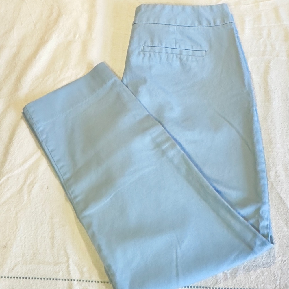 Banana Republic Hampton Style Light Blue Slim Fit Ankle Pants - Picture 2 of 5